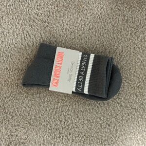 Sweaty Betty Dark Gray Slogan Socks